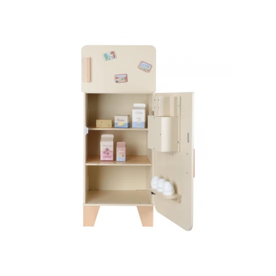 Dřevěná chladnička Little Dutch pro děti – realistická hračka do kuchyně s mrazničkou a výrobníkem ledu