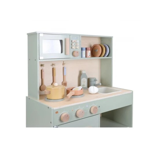 Dřevěná kuchyňka Little Dutch Mint pro děti – realistická hračka na vaření a pečení s doplňky