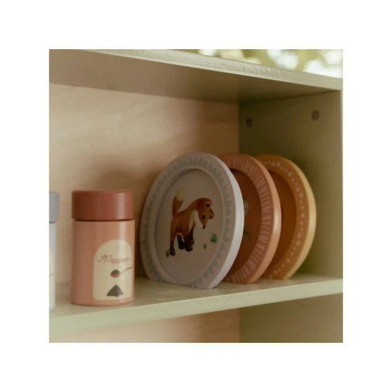 Dřevěná kuchyňka Little Dutch Mint pro děti – realistická hračka na vaření a pečení s doplňky