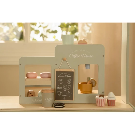 Kávovar dřevěný velký s příslušenstvím Coffee House Kávovar dřevěný velký s příslušenstvím Coffee House