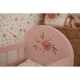 Postýlka pro panenky dřevěná s dekou Pink