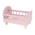 Postýlka pro panenky dřevěná s dekou Pink
