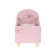 Postýlka pro panenky dřevěná s dekou Pink