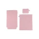Kočárek pro panenky dřevěný s peřinkou Pink