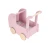 Kočárek pro panenky dřevěný s peřinkou Pink