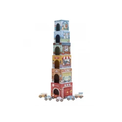 Kostky pyramida s autíčky Kostky pyramida s autíčky