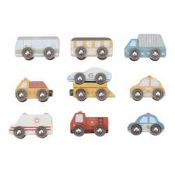 Sada dřevěných autíček Sada dřevěných autíček