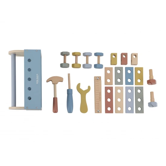 Box s nářadím dřevěný Blue Box s nářadím dřevěný Blue