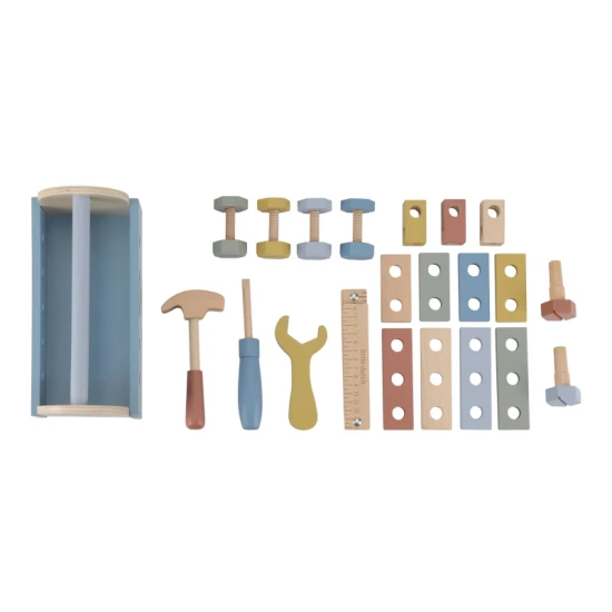 Box s nářadím dřevěný Blue Box s nářadím dřevěný Blue