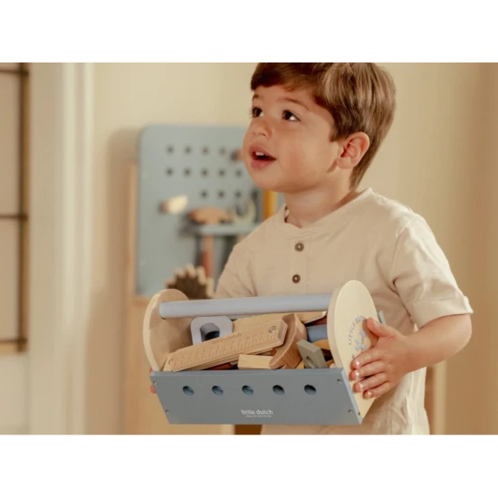 Box s nářadím dřevěný Blue Box s nářadím dřevěný Blue