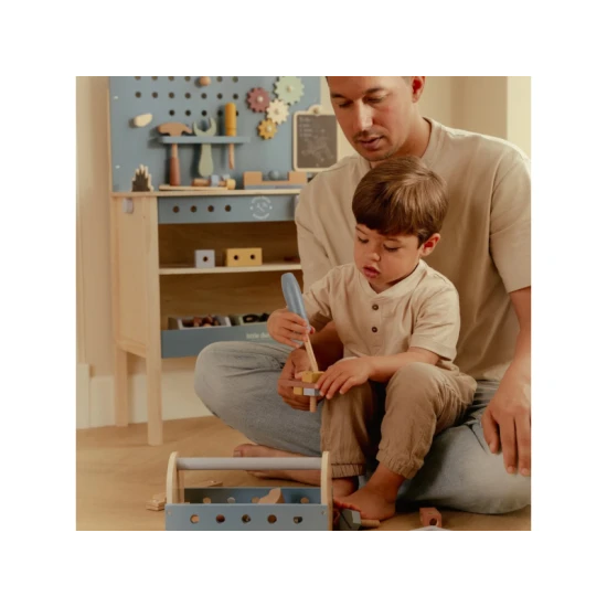 Box s nářadím dřevěný Blue Box s nářadím dřevěný Blue