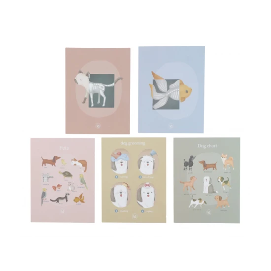 Dřevěná veterinární ordinace Little Dutch s realistickým příslušenstvím, ideální pro děti, které se chtějí starat o svá zvířátka.