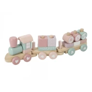 Vláček dřevěný Pink