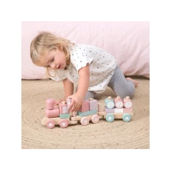 Vláček dřevěný Pink