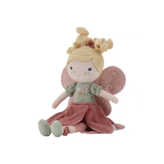 Něžná panenka víla Mila v růžových šatech s křídly, vhodná na hraní i mazlení