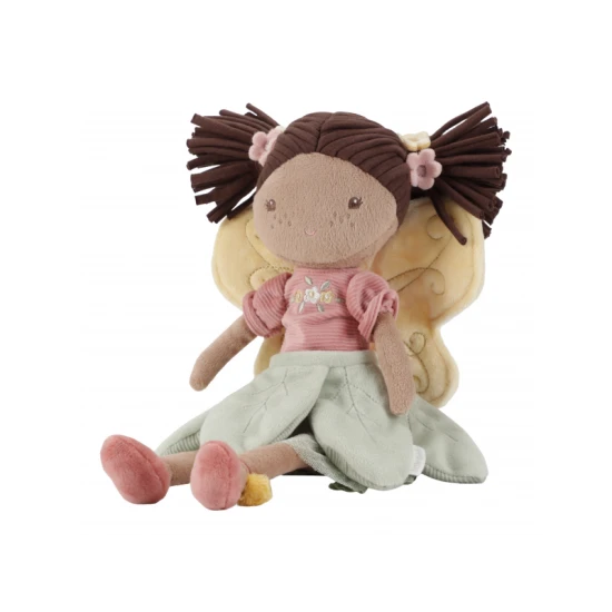 Něžná panenka víla Evi s jemnými křídly a krásnými šaty, vhodná na hraní i mazlení