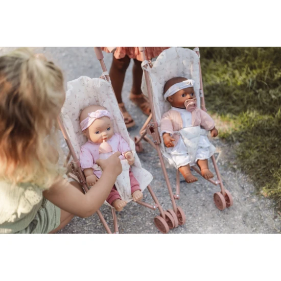 Little Dutch: Lehký a skládací kočárek pro panenky na cesty