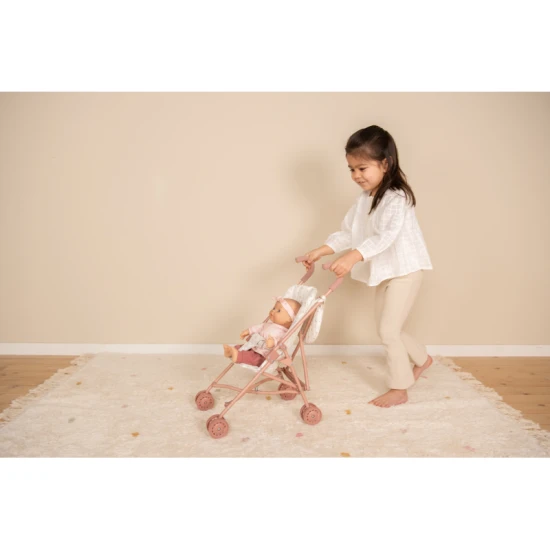 Little Dutch: Lehký a skládací kočárek pro panenky na cesty