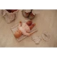 Přebalovací taška pro panenky Little Dutch Soft Flowers s plenou, přebalovací podložkou a bryndáčkem v květinovém designu