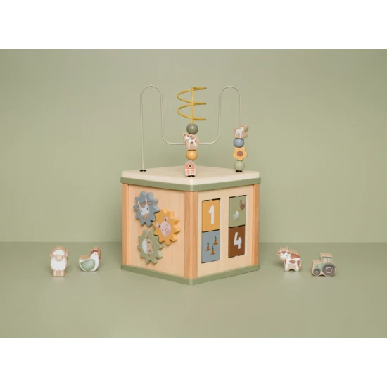 Podpořte rozvoj dětí s dřevěnou kostkou Little Dutch