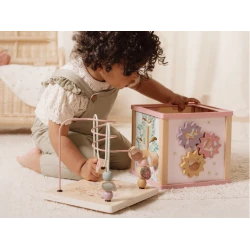 Kostka s aktivitami dřevěná Fairy Garden Kostka s aktivitami dřevěná Fairy Garden