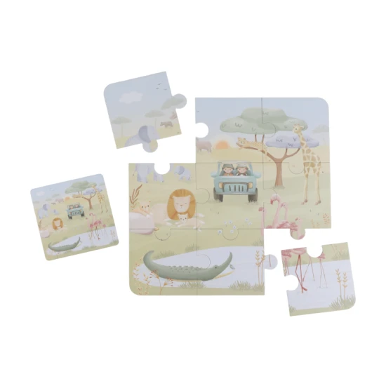LITTLE DUTCH Puzzle 6v1 Safari Friends