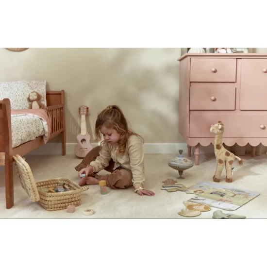 Little Dutch Kytara dřevěná Pink Safari Friends 7471LD