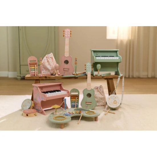 Little Dutch Sada hudebních nástrojů Pink Safari Friends 7474LD