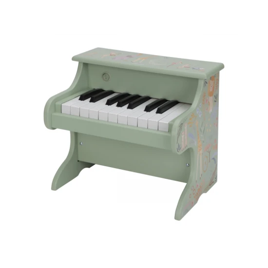 Little Dutch Piano dřevěné Green Safari Friends 7476LD