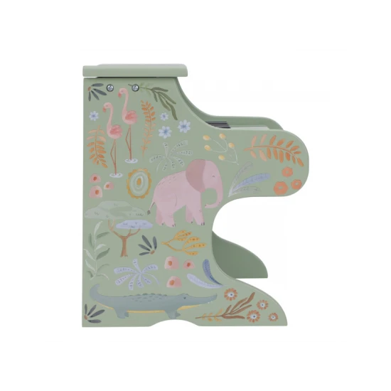Little Dutch Piano dřevěné Green Safari Friends 7476LD