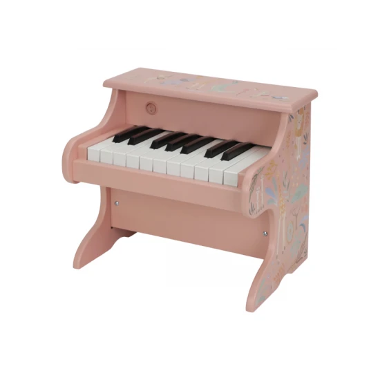 Little Dutch Piano dřevěné Pink Safari Friends 7477LD