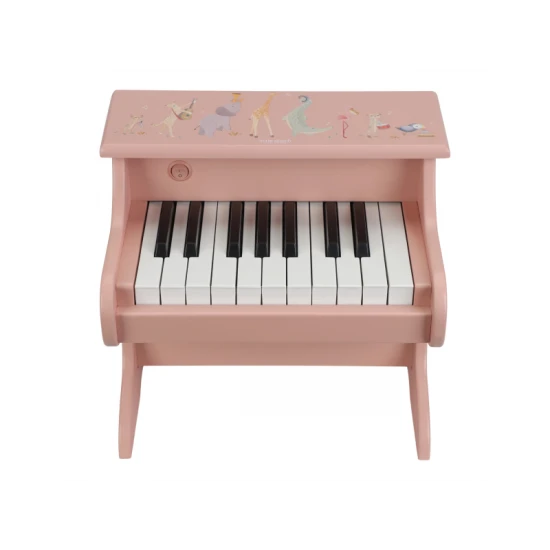Little Dutch Piano dřevěné Pink Safari Friends 7477LD