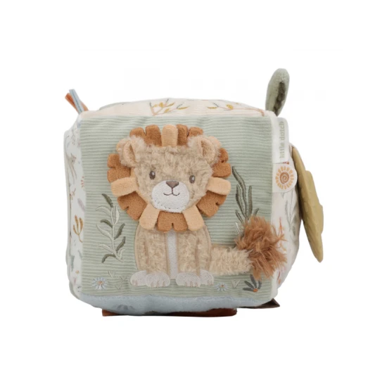 Little Dutch Kostka textilní s aktivitami Safari Friends 8309LD