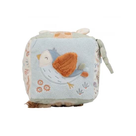 Little Dutch Kostka textilní s aktivitami Safari Friends 8309LD
