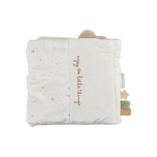 Interaktivní textilní knížka pro miminka – Little Dutch Newborn Naturals