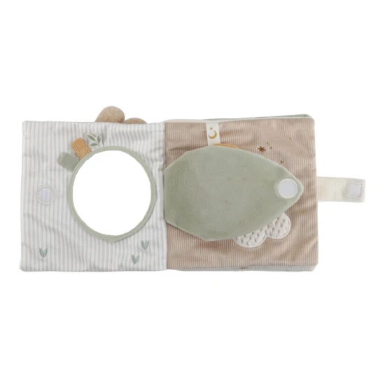 Interaktivní textilní knížka pro miminka – Little Dutch Newborn Naturals