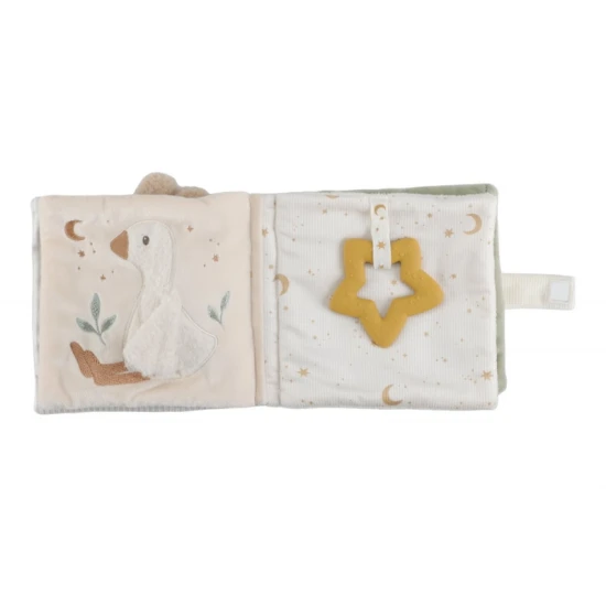 Interaktivní textilní knížka pro miminka – Little Dutch Newborn Naturals