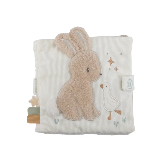 Interaktivní textilní knížka pro miminka – Little Dutch Newborn Naturals