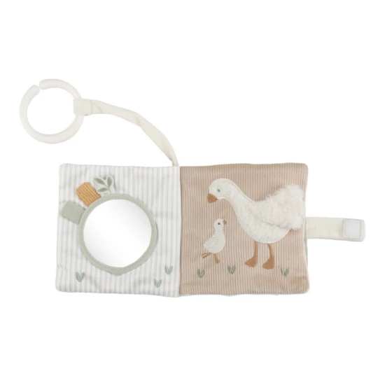 Závěsná textilní knížka pro nejmenší plná objevů