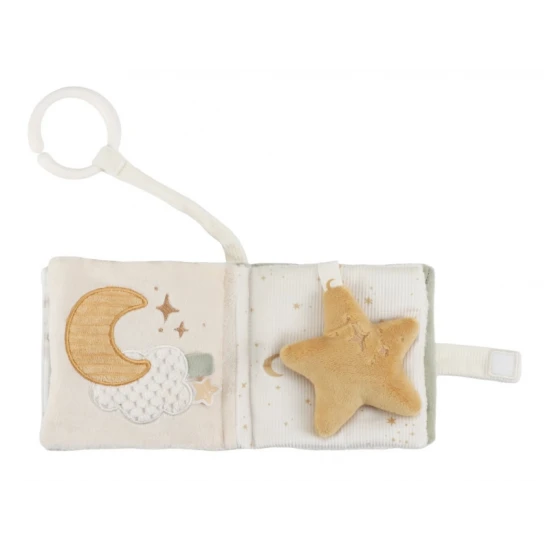 Závěsná textilní knížka pro nejmenší plná objevů