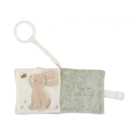 Závěsná textilní knížka pro nejmenší plná objevů