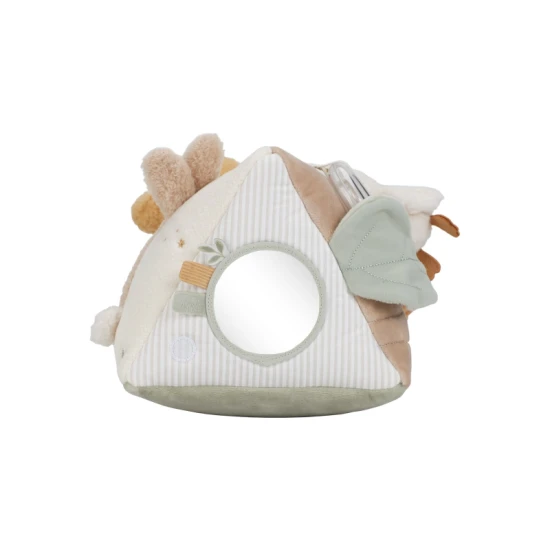 Tříhranný polštářek s aktivitami Newborn Naturals od Little Dutch