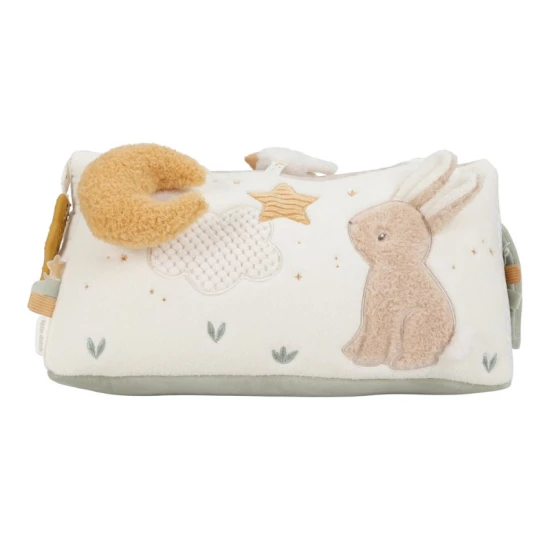 Tříhranný polštářek s aktivitami Newborn Naturals od Little Dutch