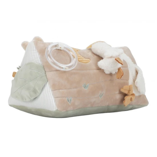 Tříhranný polštářek s aktivitami Newborn Naturals od Little Dutch