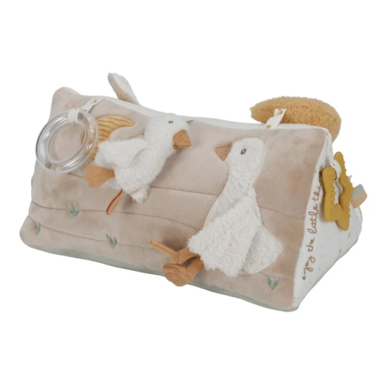 Tříhranný polštářek s aktivitami Newborn Naturals od Little Dutch