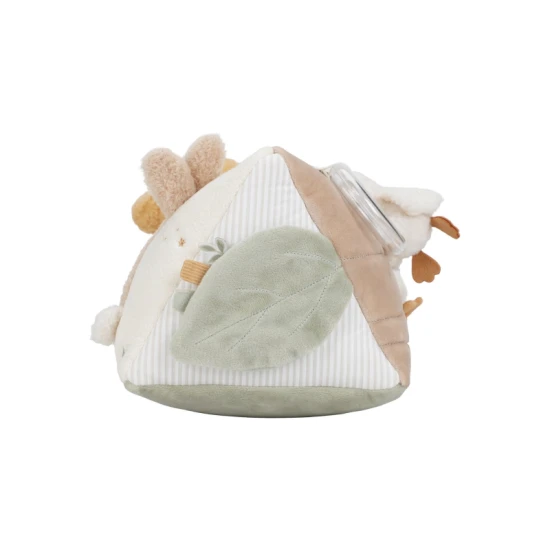 Tříhranný polštářek s aktivitami Newborn Naturals od Little Dutch