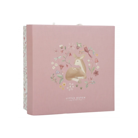 LITTLE DUTCH Plyšový dárkový set Fairy Garden Plyšový dárkový set Fairy Garden s chrastítkem a mazlíčkem
