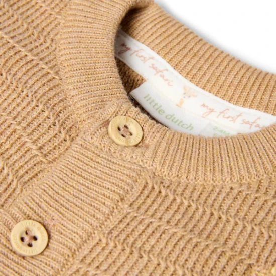Kardigan pletený Safari Friends Soft Tan – Little Dutch CL26292003-CL26292004-CL26292005
