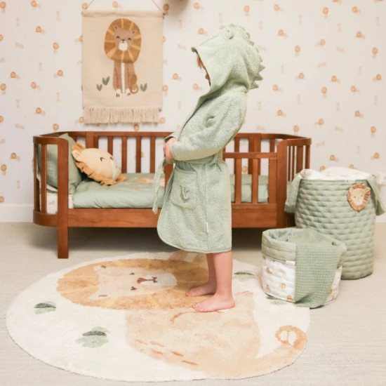 Little Dutch Textilní oboustranný košík velký lev Safari Friends