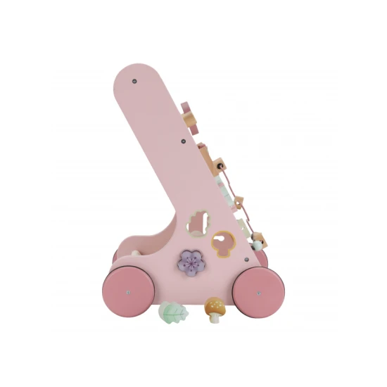 Dětské chodítko Fairy Garden: Dřevěné chodítko pro děti s aktivitami